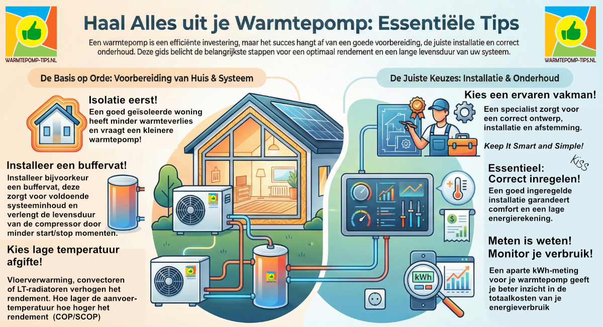tips voor een warmtepompinstallatie te maken